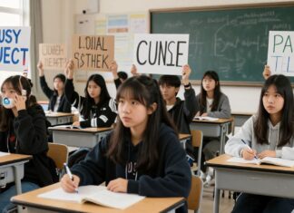 Estudiantes protestan por cinco días de clases suspendidas