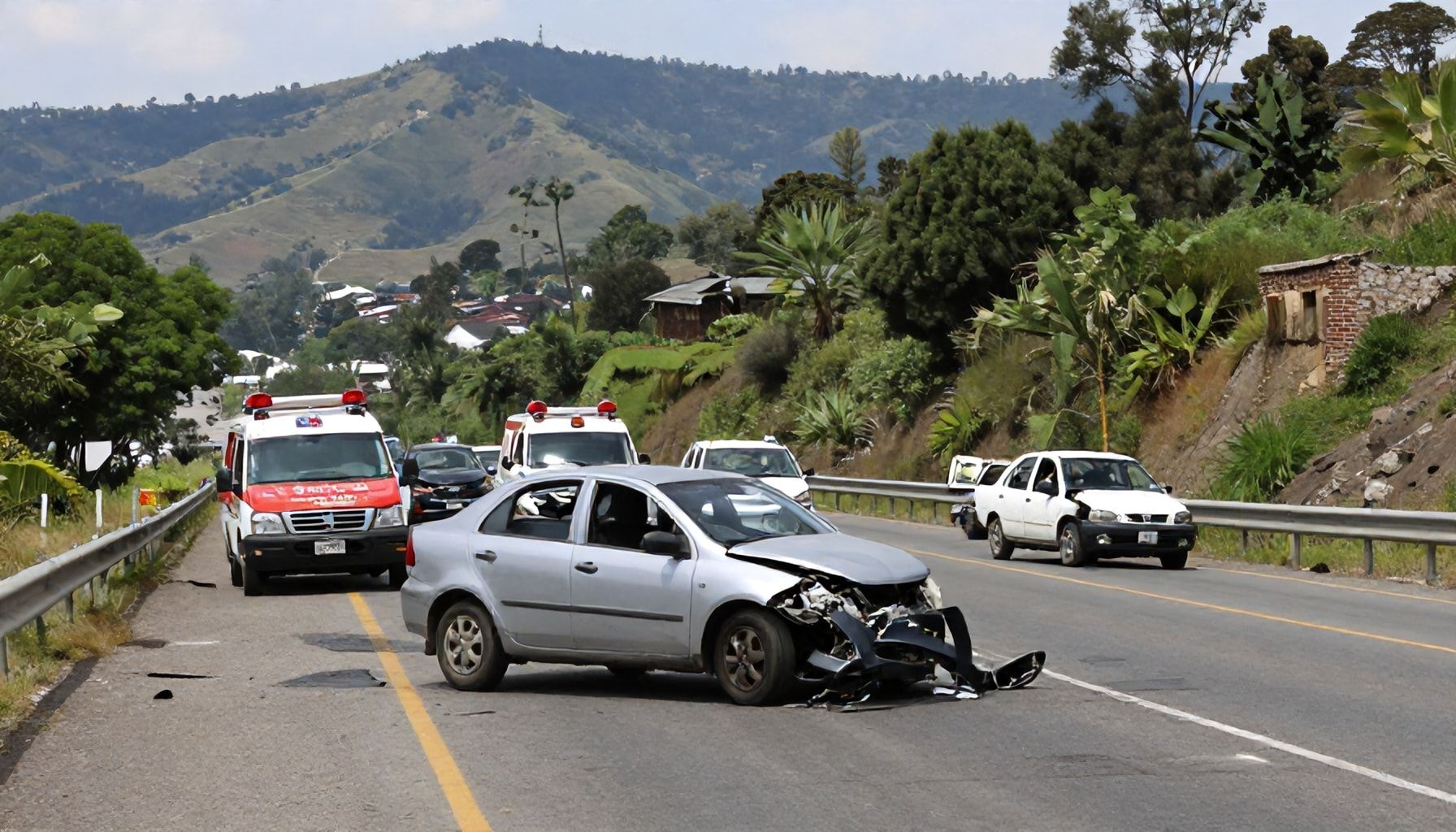 Accidente en la autopista Pachuca-Puebla