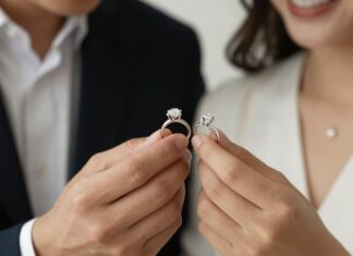 El 70% de las parejas elige anillos de matrimonio con diamantes naturales
