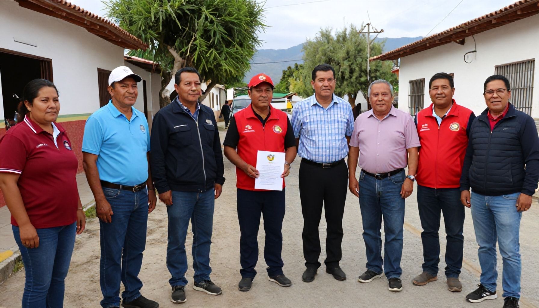 Apoyo de autoridades y voluntarios