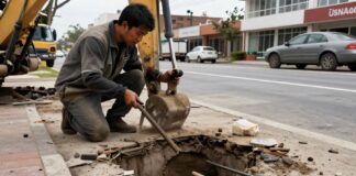 El gobierno promete reparar 10,000 baches en la ciudad para fin de año