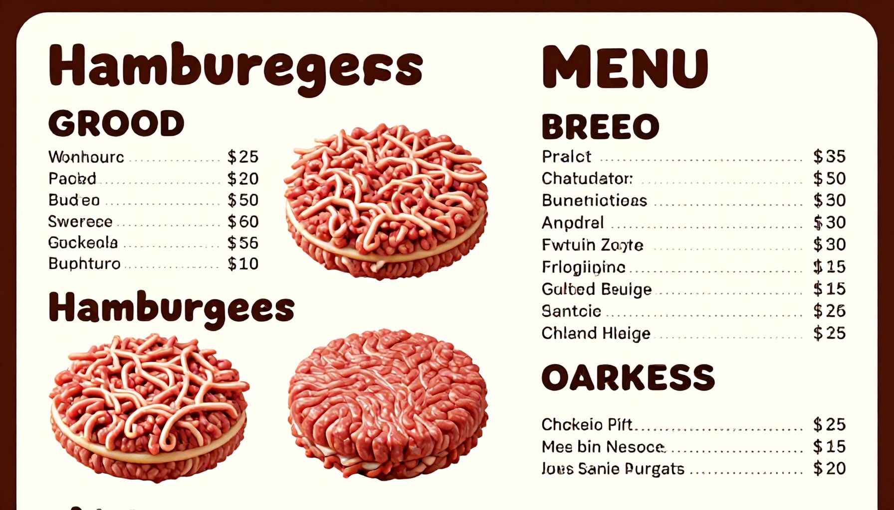 Cómo identificarlas en el menú