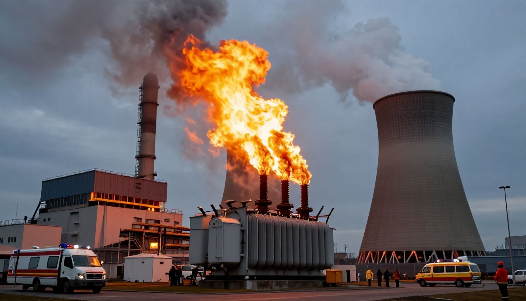 Detalles del incendio en la central de 200 MW