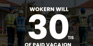 Trabajadores recibirán 30 días de vacaciones pagadas este año
