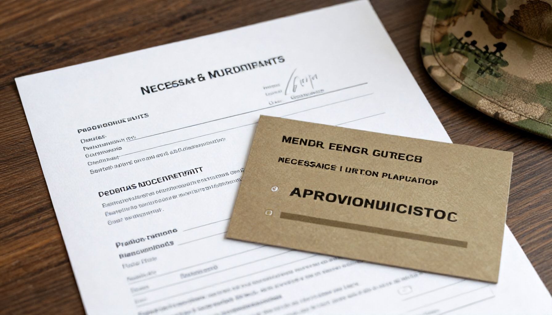 Documentación necesaria para el trámite