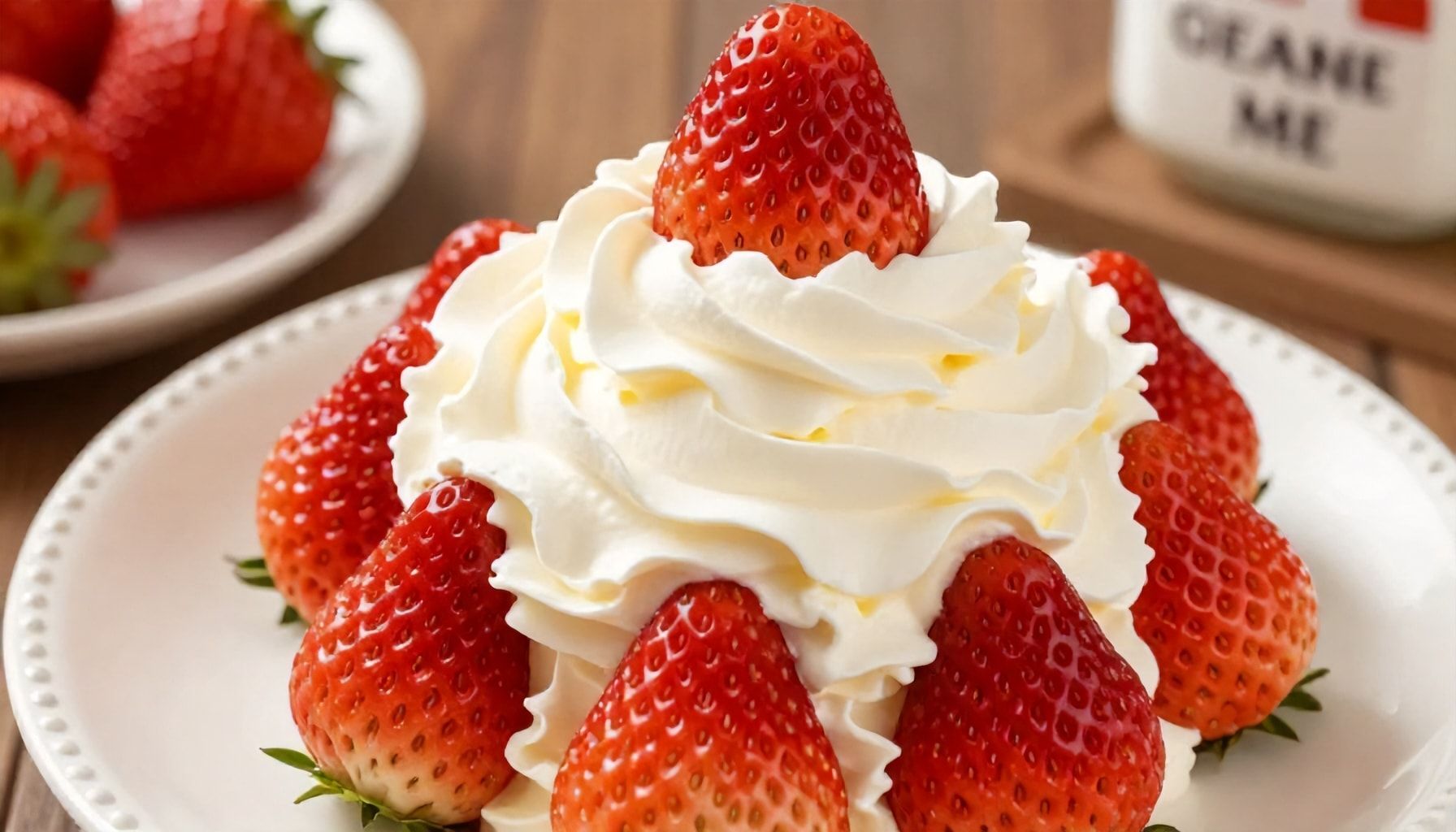 El encanto de las fresas con crema