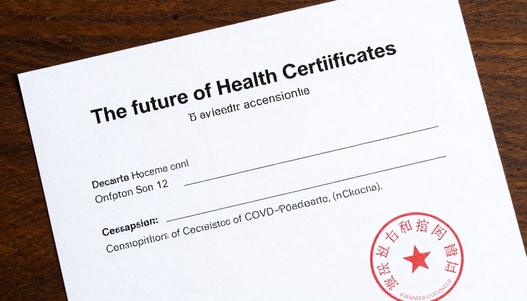 El futuro de los certificados sanitarios