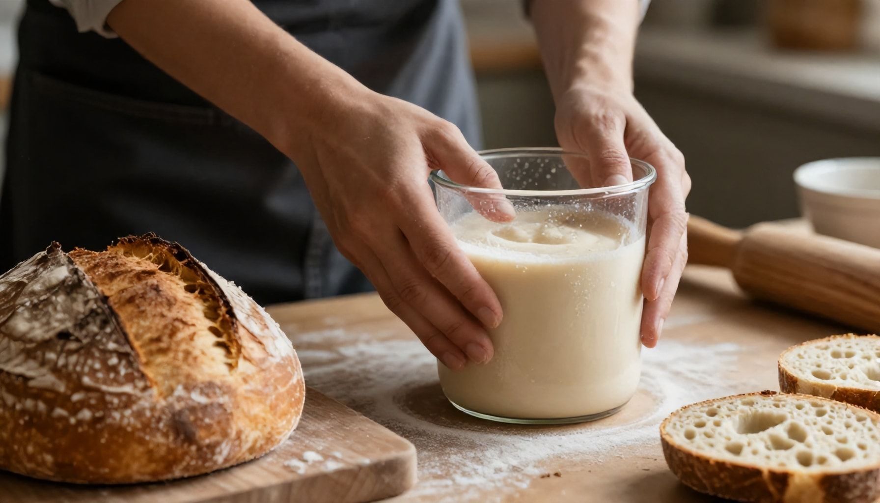 El proceso artesanal detrás del pan de masa madre
