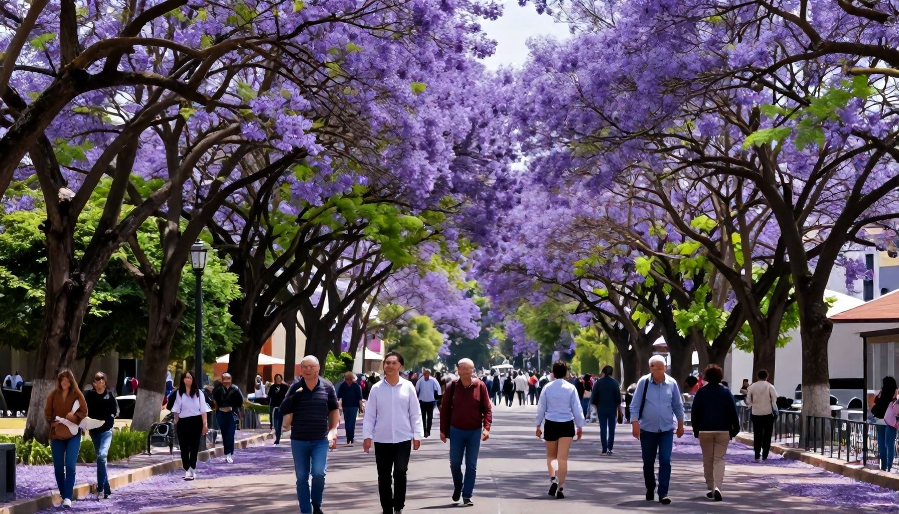 Esplendor Violeta en el Parque Central