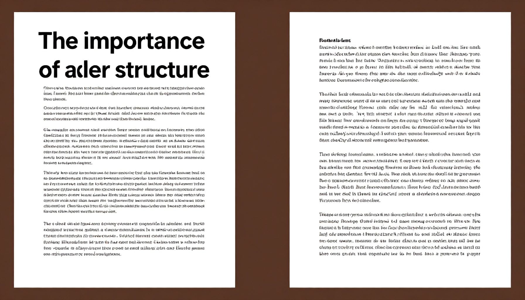 La importancia de una estructura clara