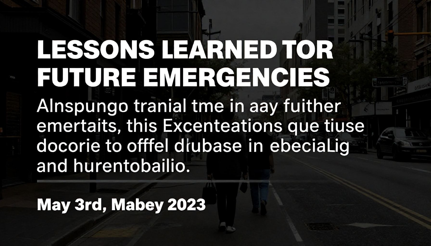 Lecciones aprendidas para futuras emergencias