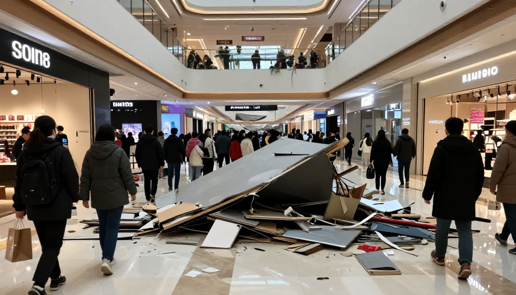 Los daños materiales y las víctimas del siniestro