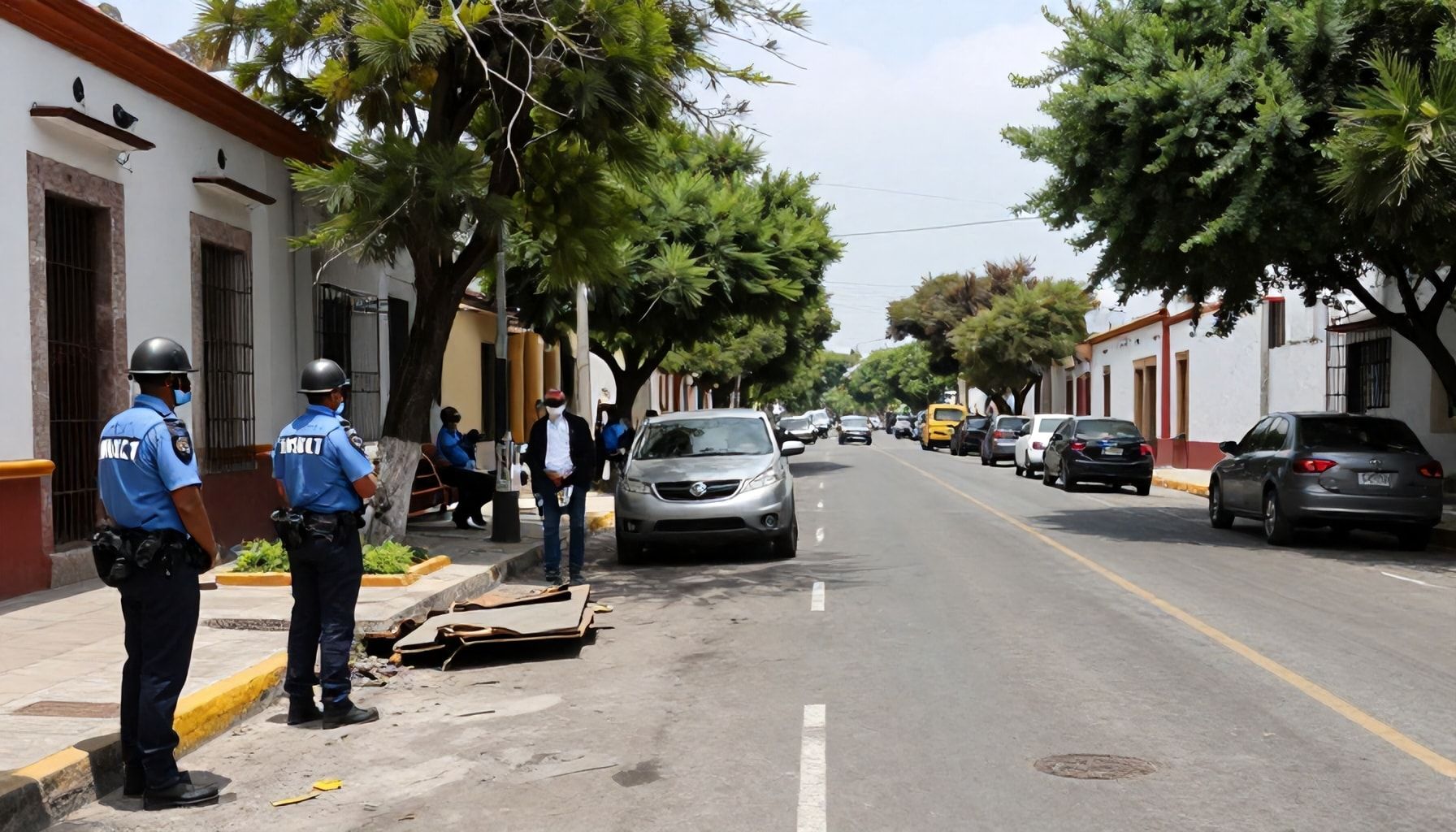 Medidas de seguridad en la zona afectada