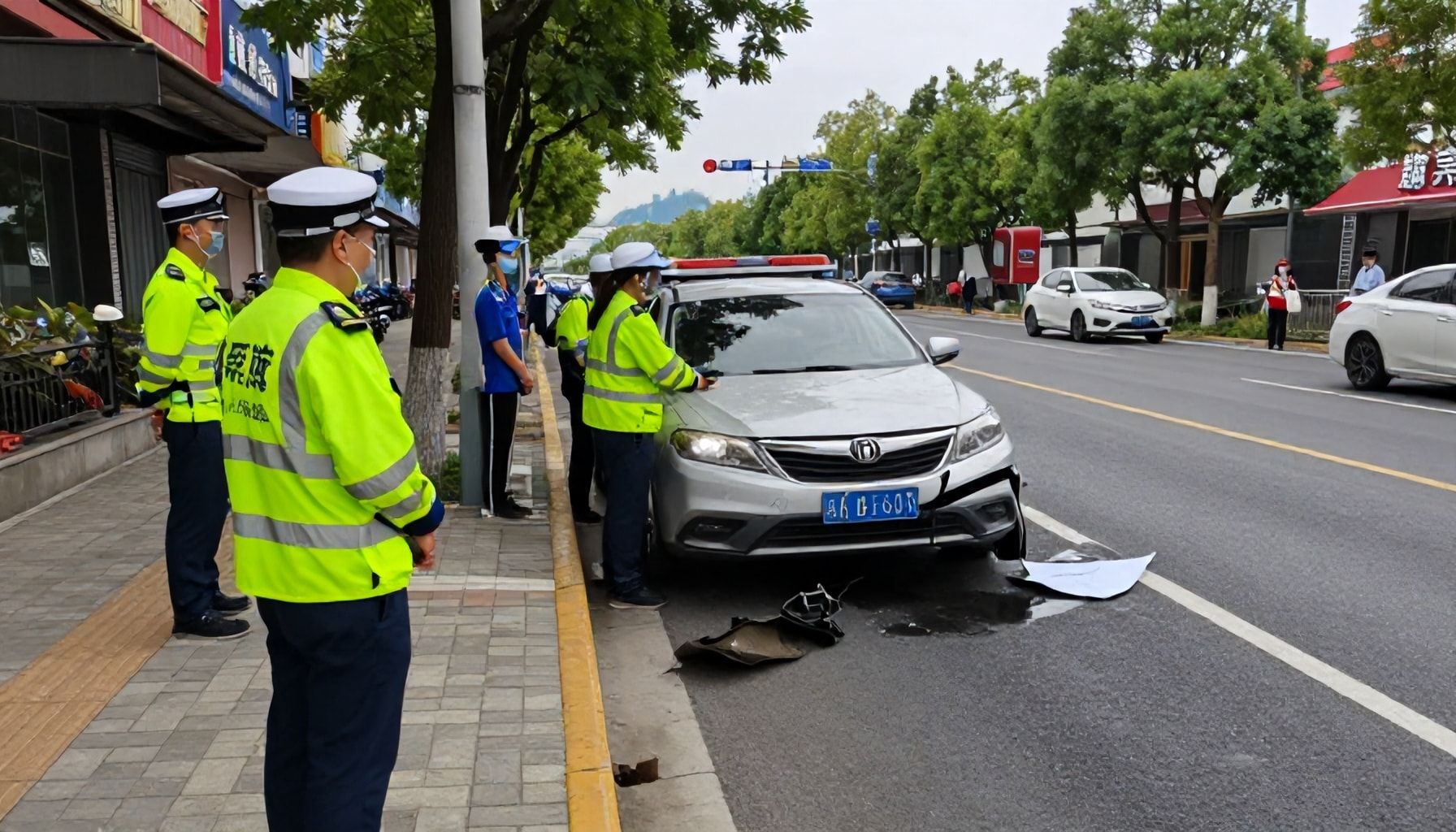 Medidas de seguridad en la zona tras el accidente