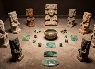 Descubren 12 ofrendas en el antiguo sitio de Mictlán