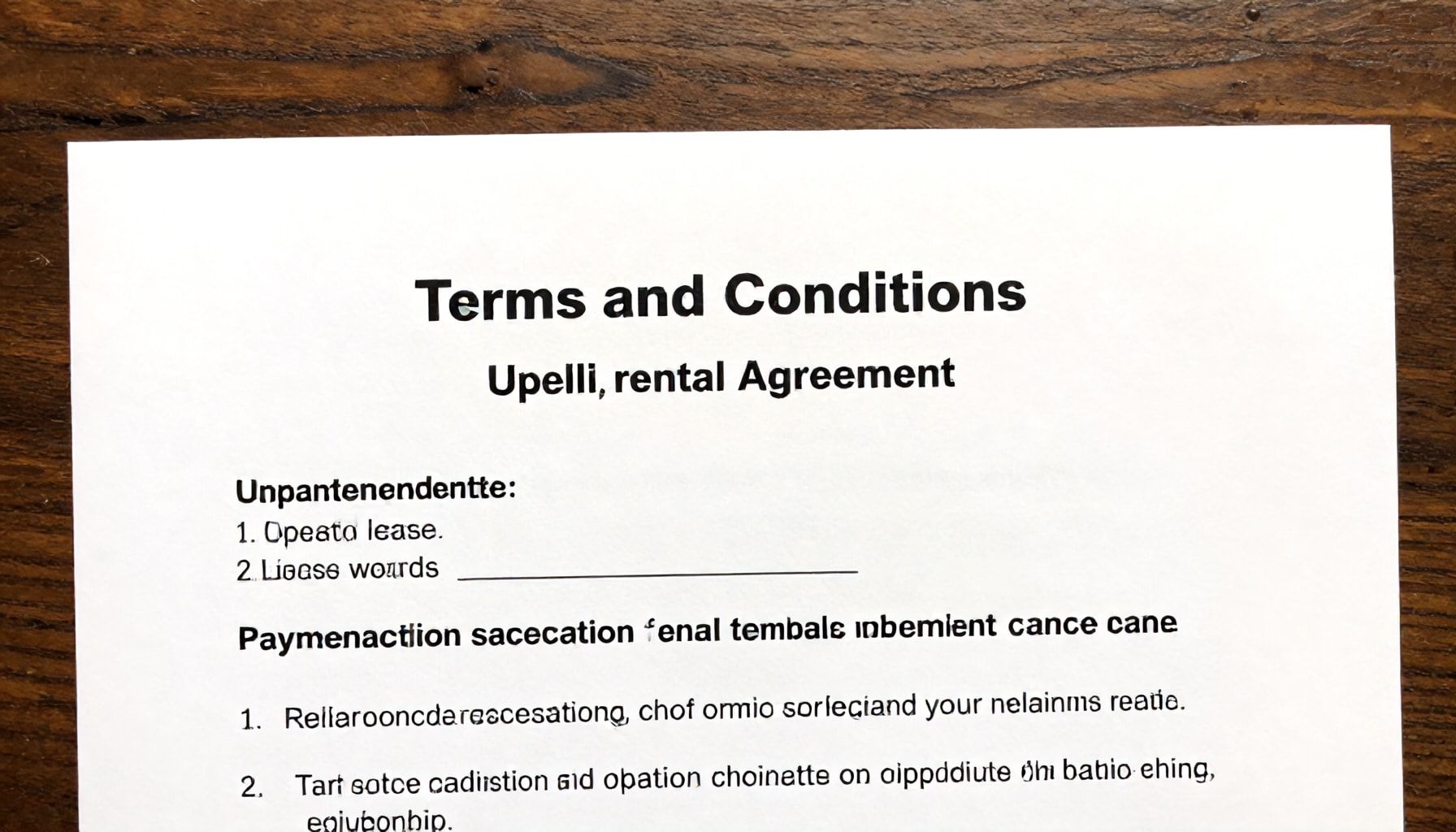 Plazos y condiciones actualizadas