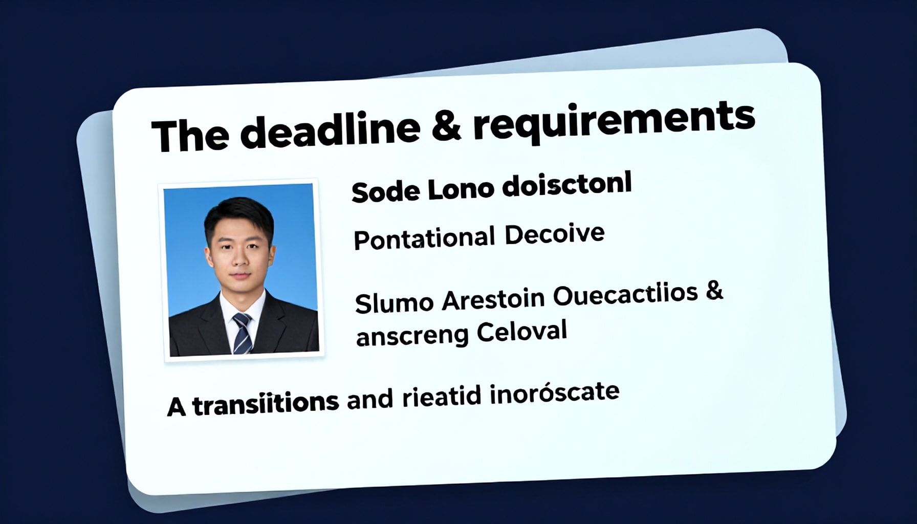 Plazos y requisitos para la transición