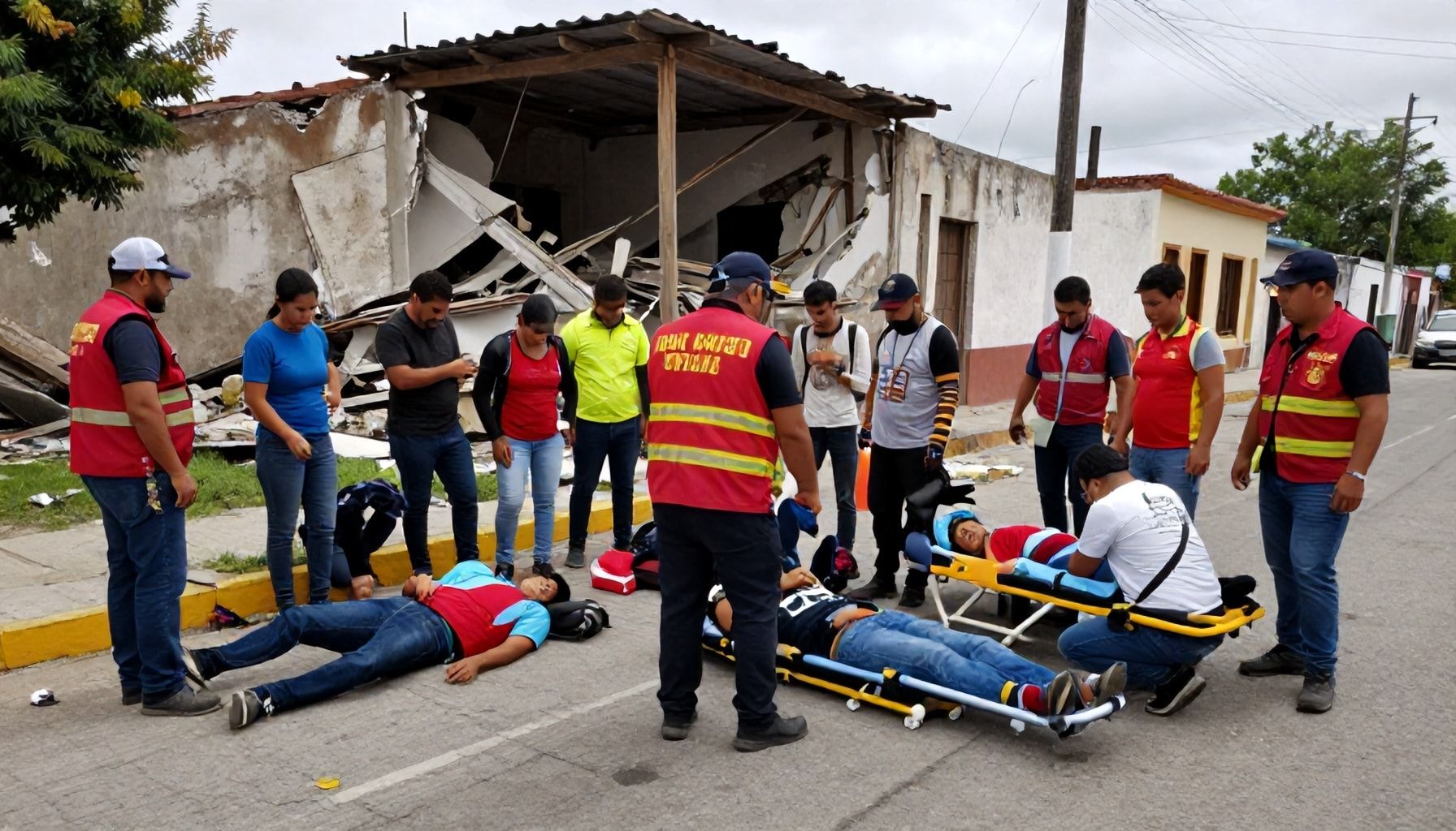Quince personas resultaron heridas