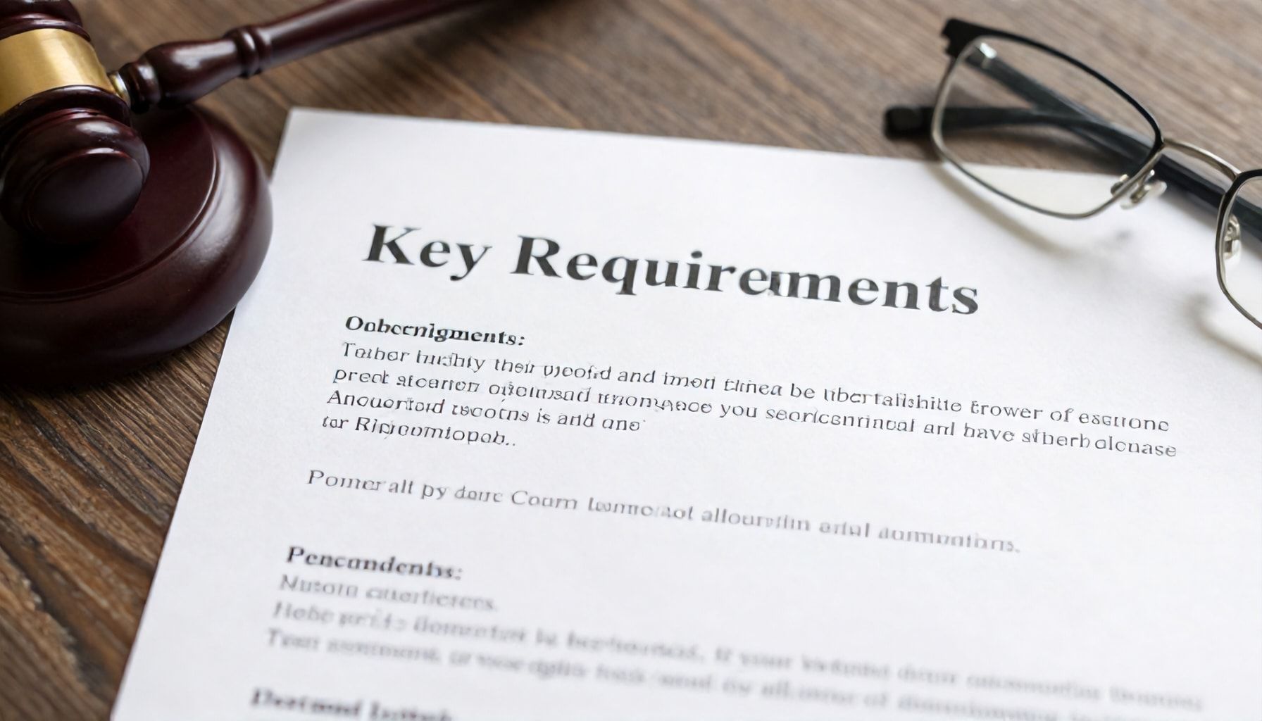 Requisitos clave para su validez