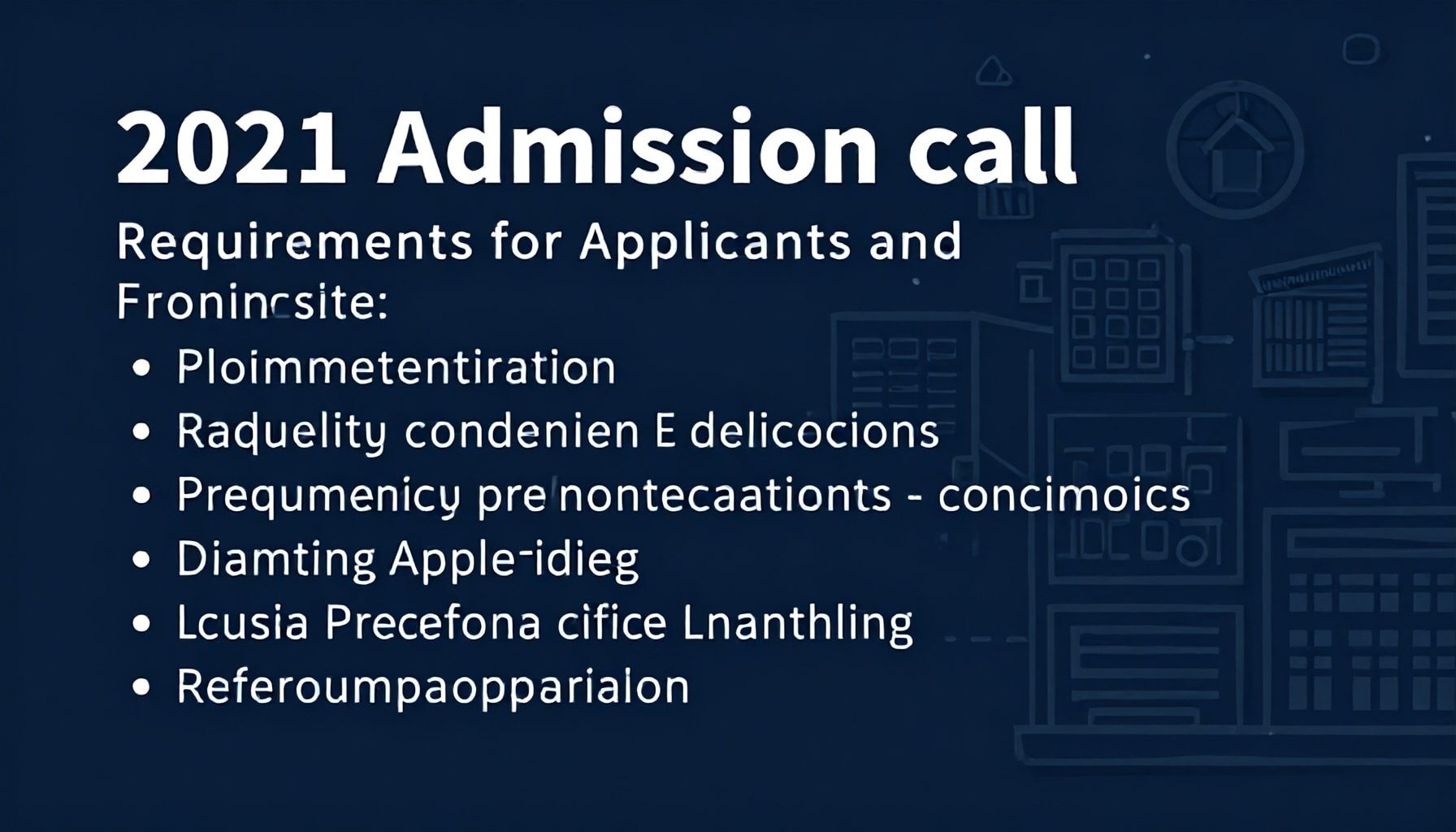 Requisitos para los aspirantes