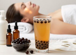 Descubren 5 beneficios del té de burbujas para la piel