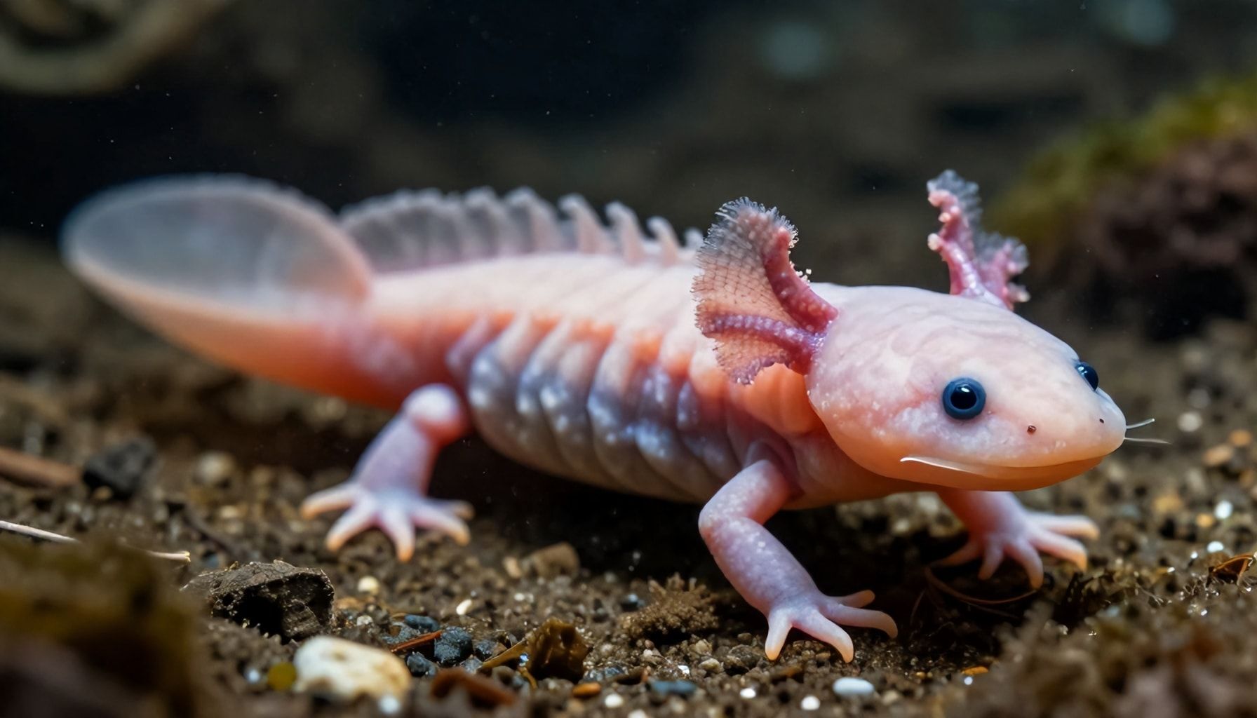 Descubren un grupo de 15 ajolotes en un río de Chiapas de 1.200 metros de altura 1 Ajalotes en altitudes extremas: un descubrimiento sorprendente