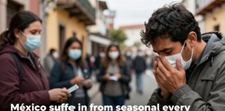 Nueve millones de personas en México padecen gripe estacional cada año.