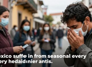 Nueve millones de personas en México padecen gripe estacional cada año.