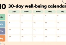 10 consejos para un calendario de bienestar efectivo en solo 30 días