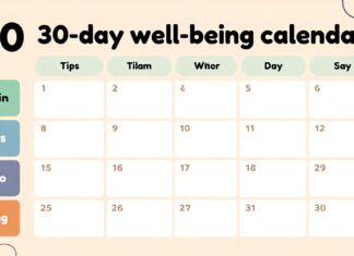 10 consejos para un calendario de bienestar efectivo en solo 30 días