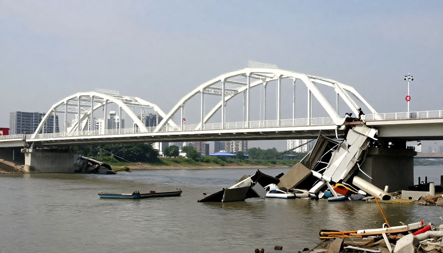 Causas del desmoronamiento del puente blanco