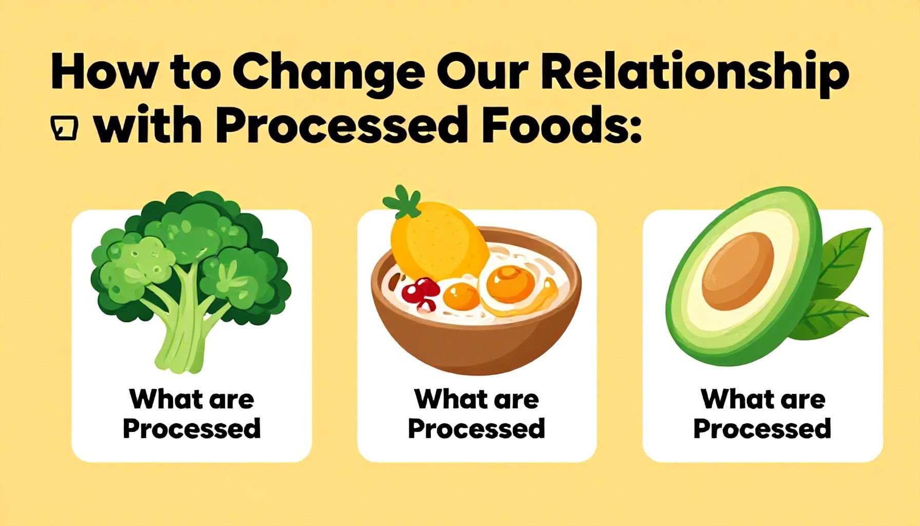 Cómo cambiar nuestra relación con los alimentos procesados