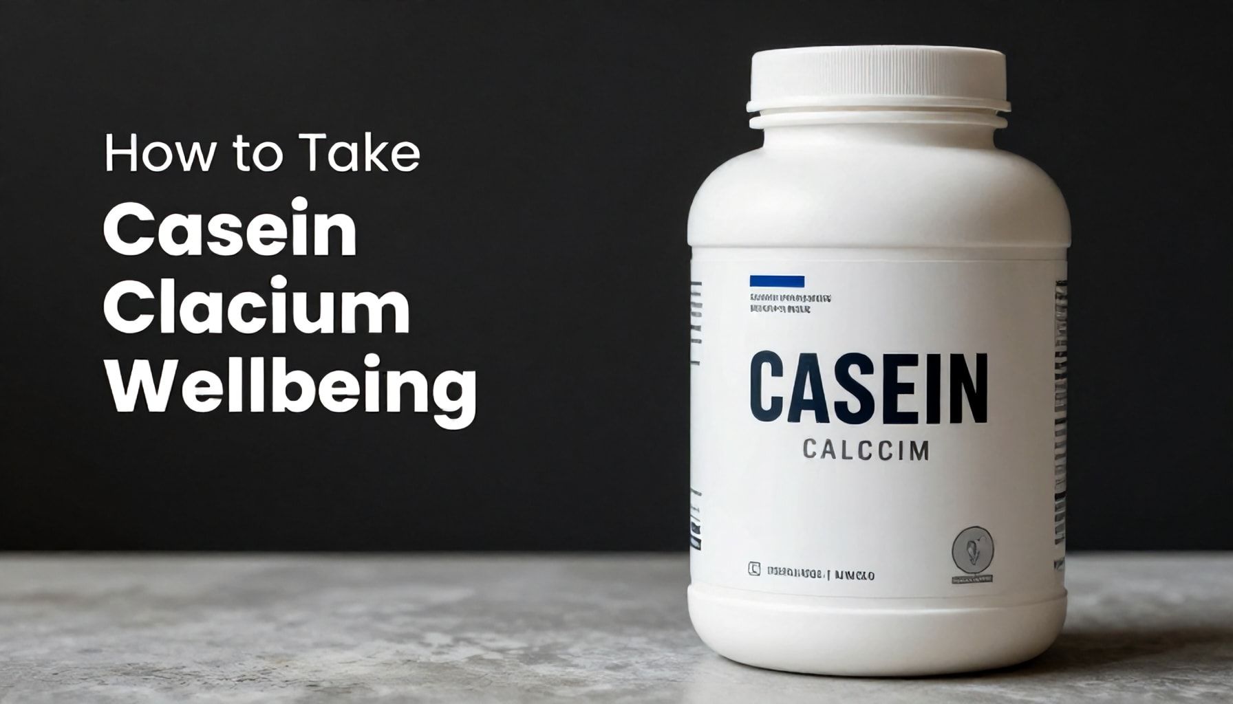 Cómo tomar caseinato de calcio para un mayor bienestar