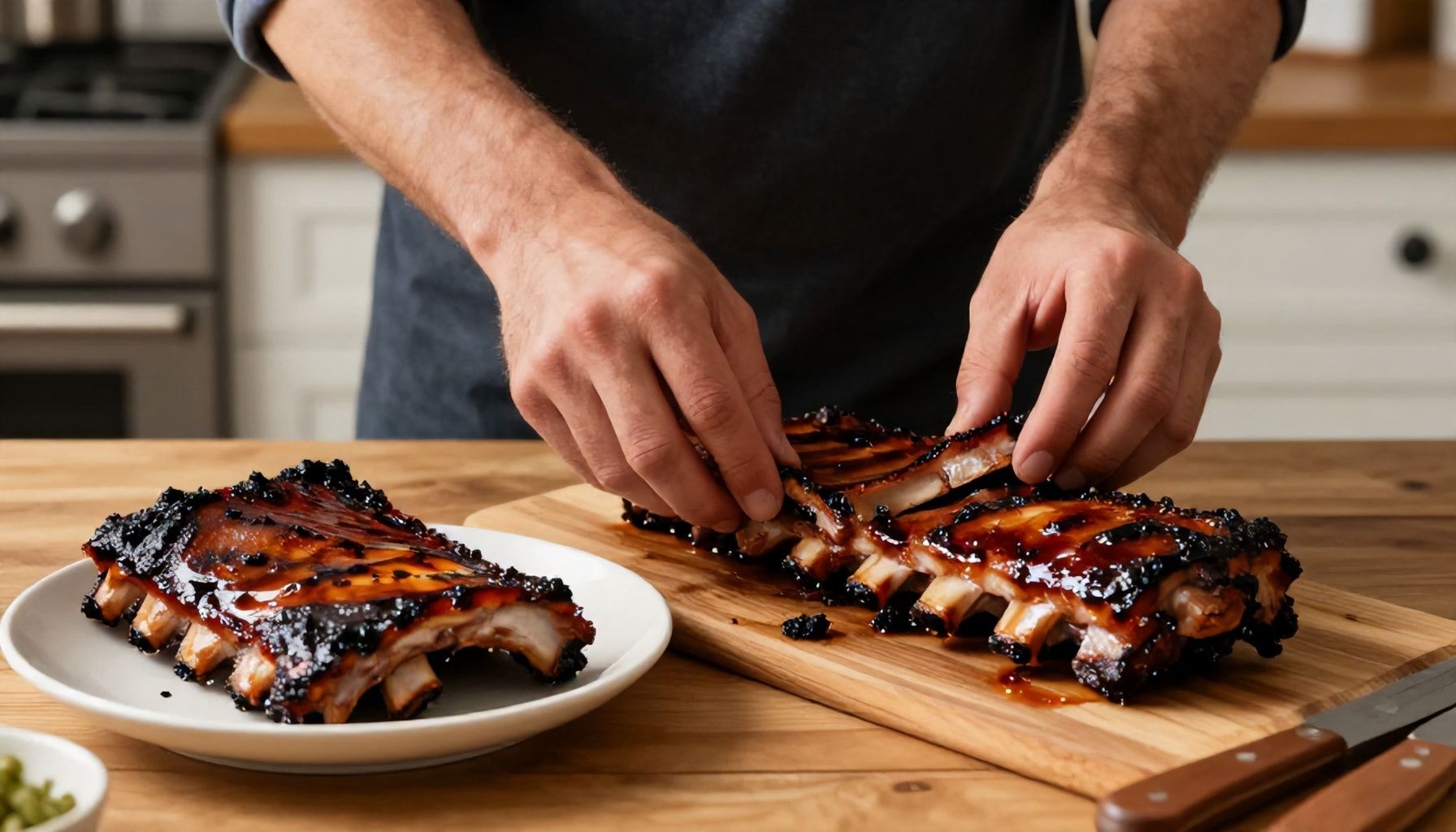 La fiesta de la carne asada: el éxito de las costillas BBQ en 30 minutos 3 De la cocina a la mesa: la preparación de las costillas