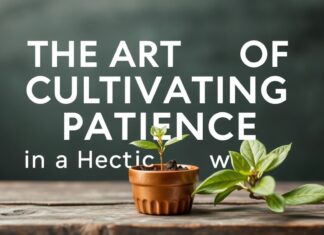 El Arte de Cultivar la Paciencia en un Mundo Apresurado The Art of Cultivating Patience in a Hectic World