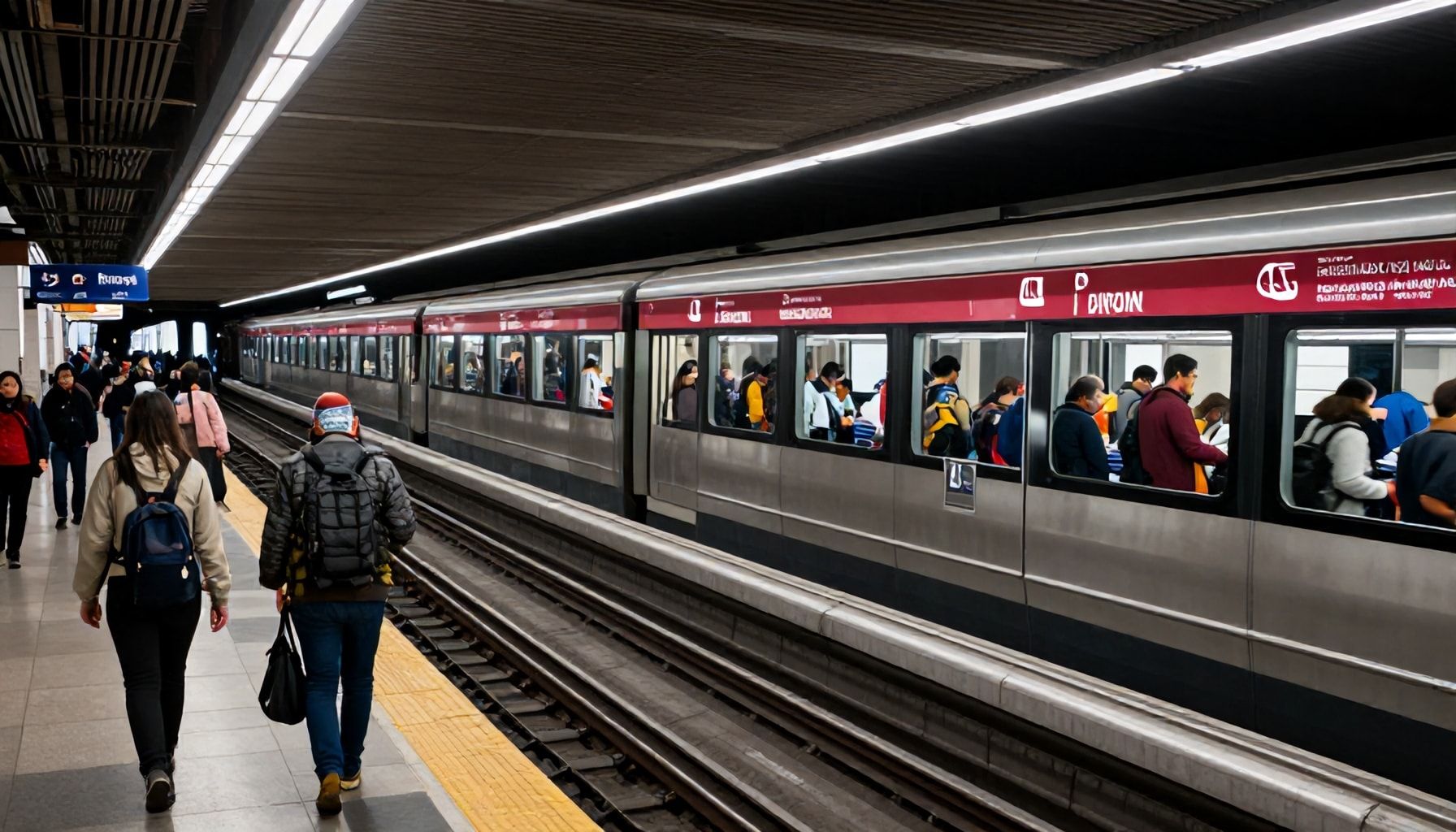 Tren número 22 de la Línea 1 se detiene abruptamente en estación Lázaro Cárdenas. 1 La estación más concurrida del metro de México City