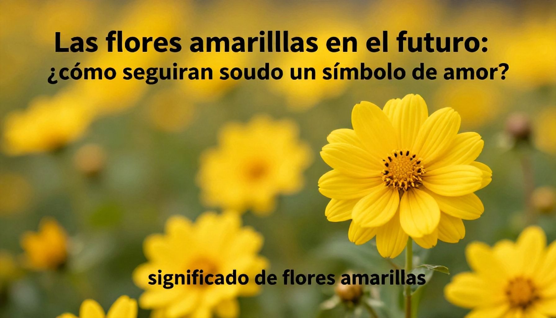 Las flores amarillas en el futuro: ¿cómo seguirán siendo un símbolo de amor?