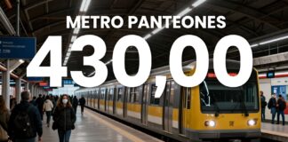 Metro Panteones logra récord de pasajeros en un solo día con 430.000 viajeros.