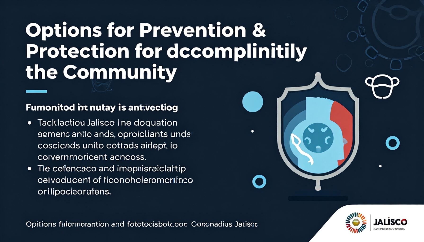 Opciones de prevención y protección para la comunidad