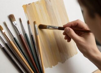 Un pintor aficionado utiliza 27 pinceles diferentes para crear su obra maestra