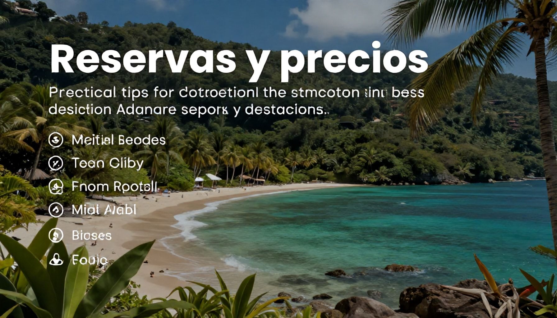 Reservas y precios: consejos prácticos para elegir el mejor destino