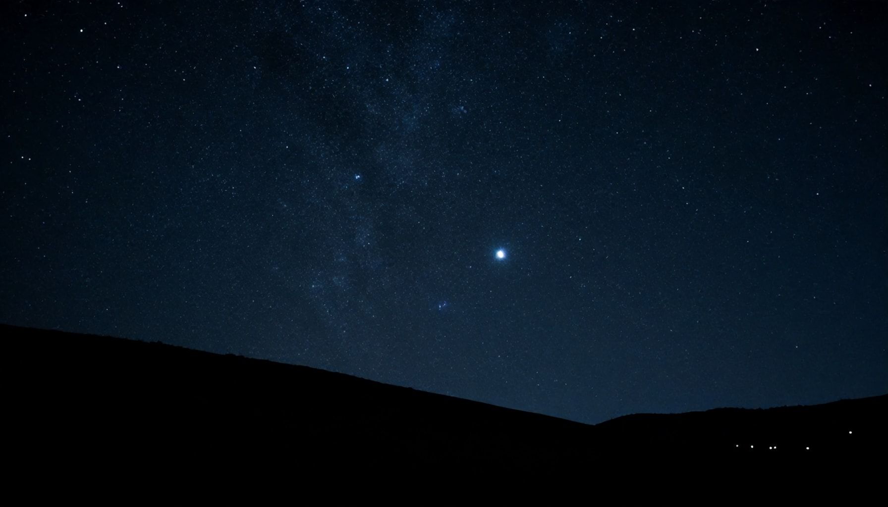 Torno estrellado en un lugar aislado