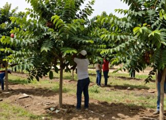 Desarrolladores de Chapopote logran cultivo exitoso de 500 plantas de árbol del chapopote en México.