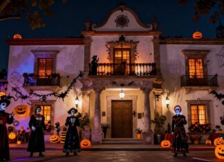 Cinco mansiones en México se transforman en fantasías de Halloween con decoraciones épicas