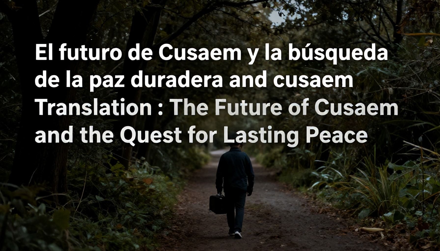 El futuro de Cusaem y la búsqueda de la paz duradera