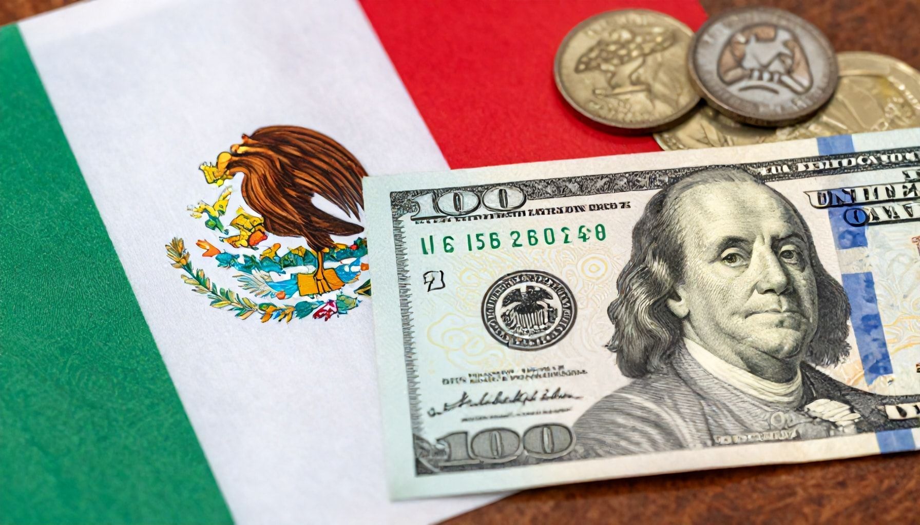 El tipo de cambio fluctúa y deja 120 dólares por 2.850 pesos mexicanos. 1 El tipo de cambio internacional influye en México