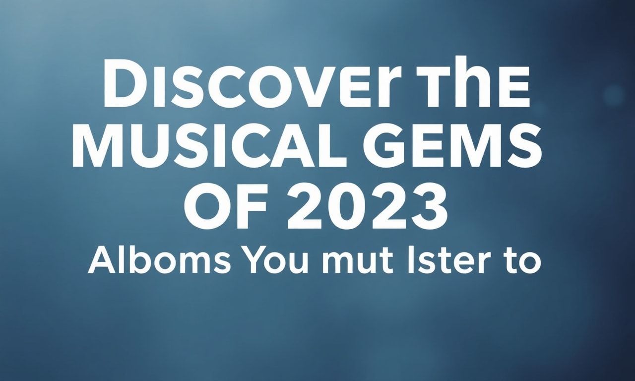 Descubre las joyas musicales de 2023: Álbumes que debes escuchar