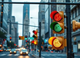 La Comedia de los Semáforos en las Grandes Ciudades The Comedy of Traffic Lights in Big Cities