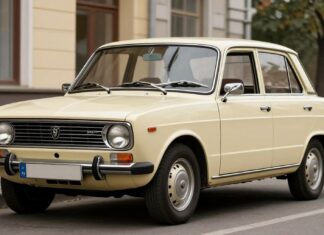 La Lada 222, un clásico soviético de la década de 1970, es originaria de Rusia.