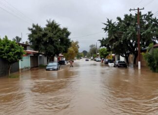 El barrio de Lomas del Pedregal se ve afectado por la inundación de 2023